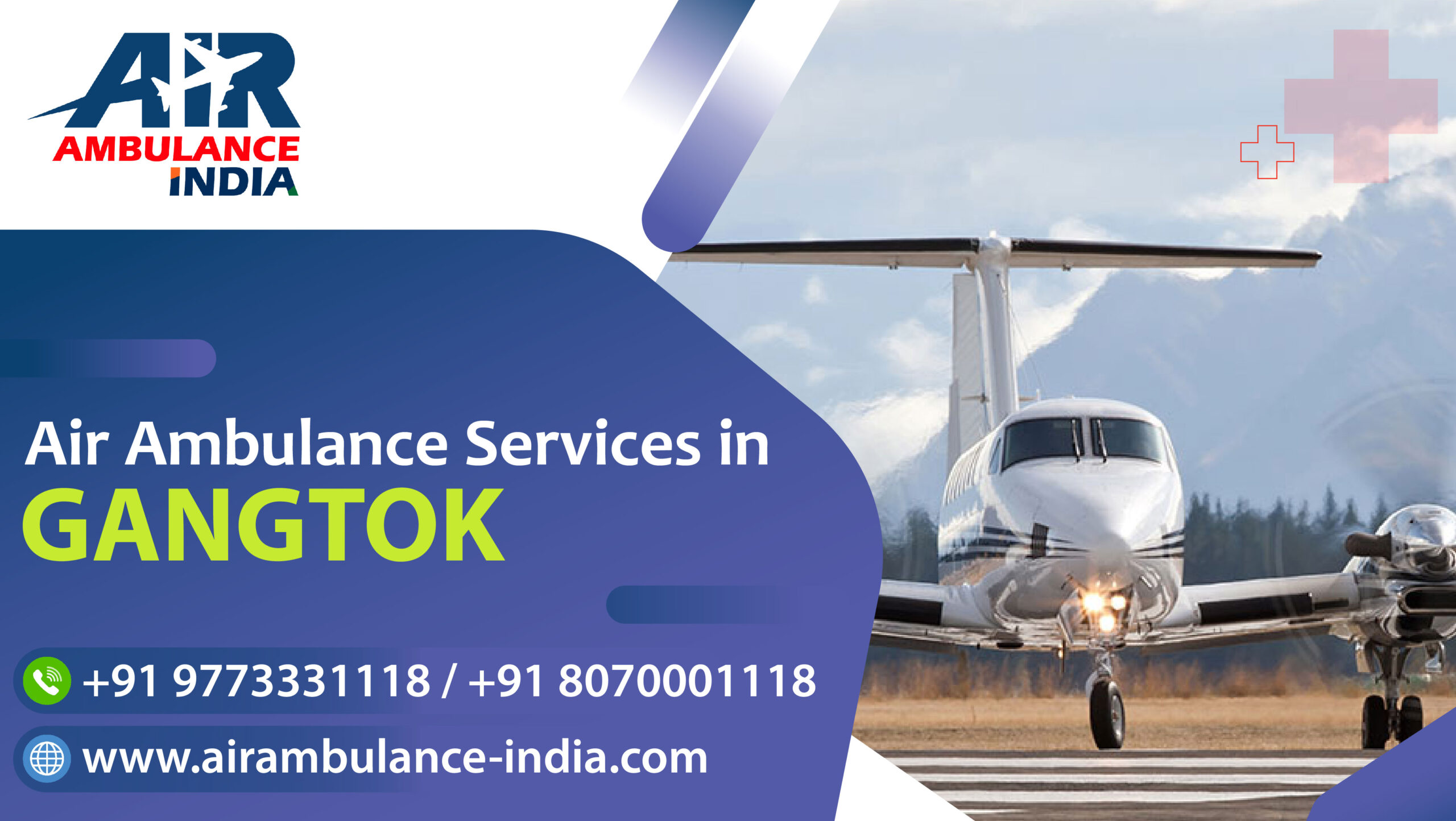 Air ambulance services in Gangtok