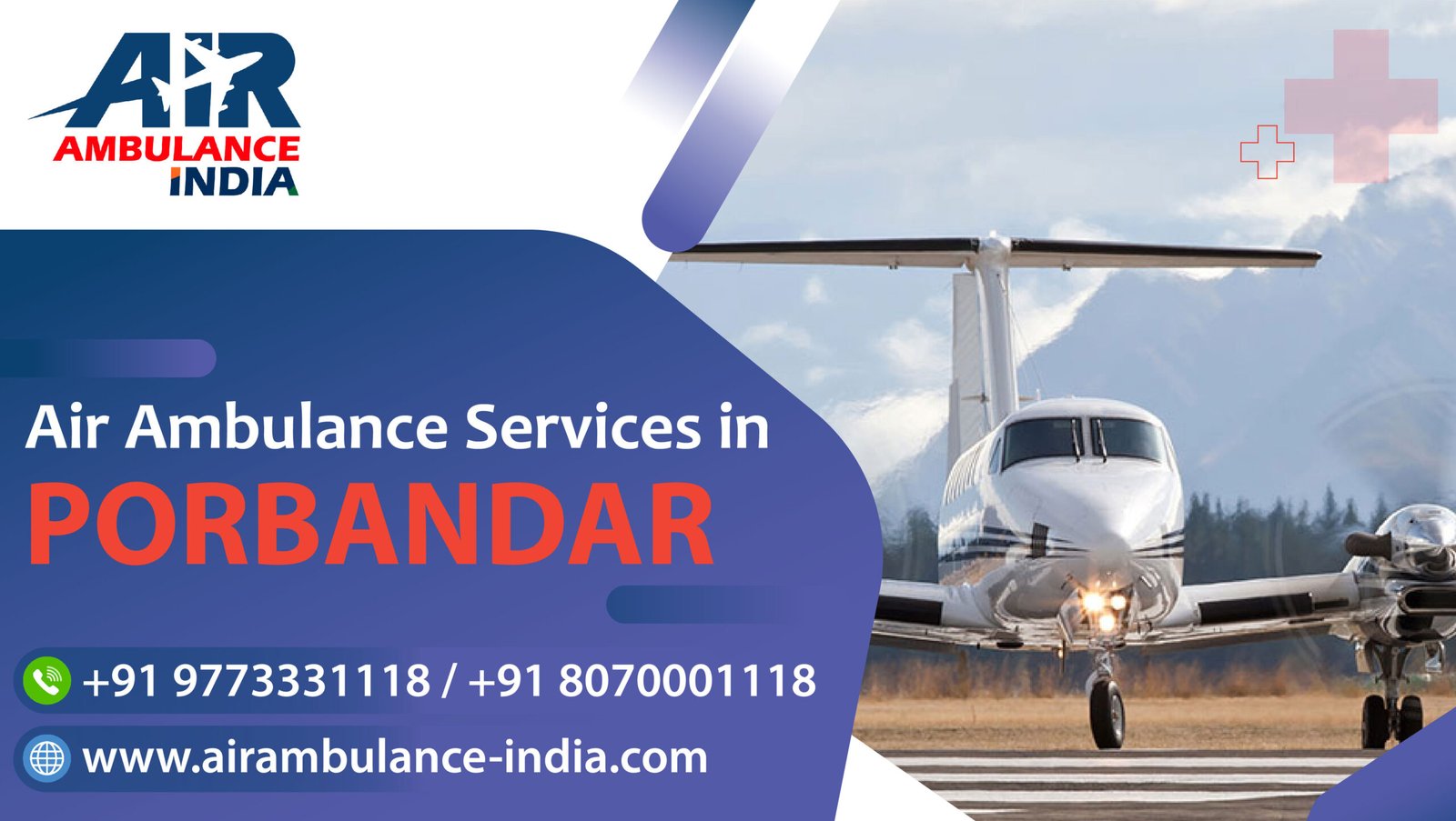 Air Ambulance Services in Porbandar