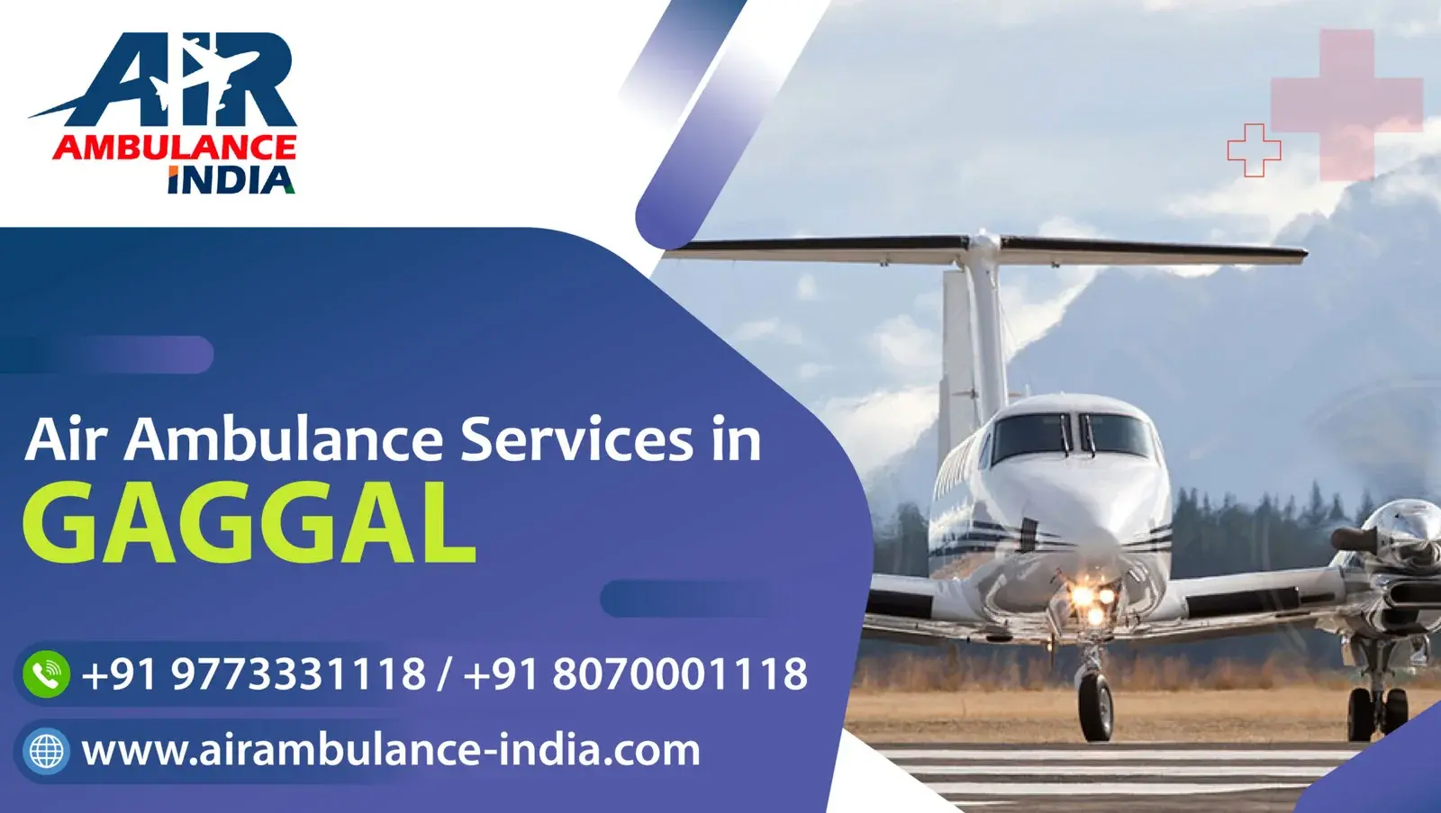 Air Ambulance Services in Gaggal